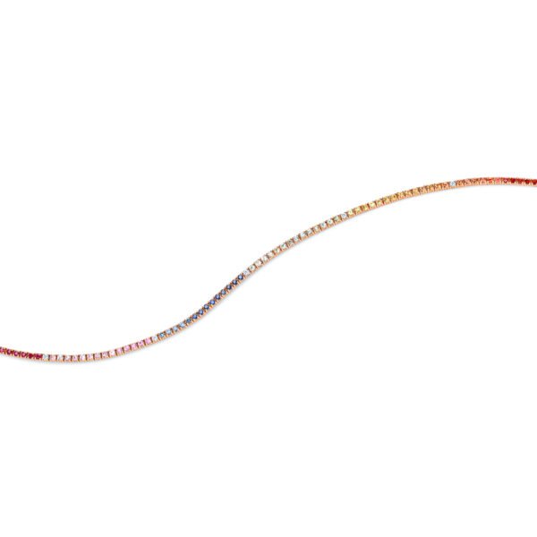 Rainbow Radiance Tennis Bracelet