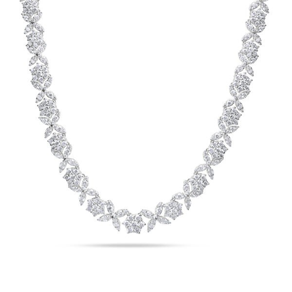 Constellation Diamonds 18 K White Gold Necklace