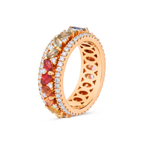 Spinning Marquise Festival Ring